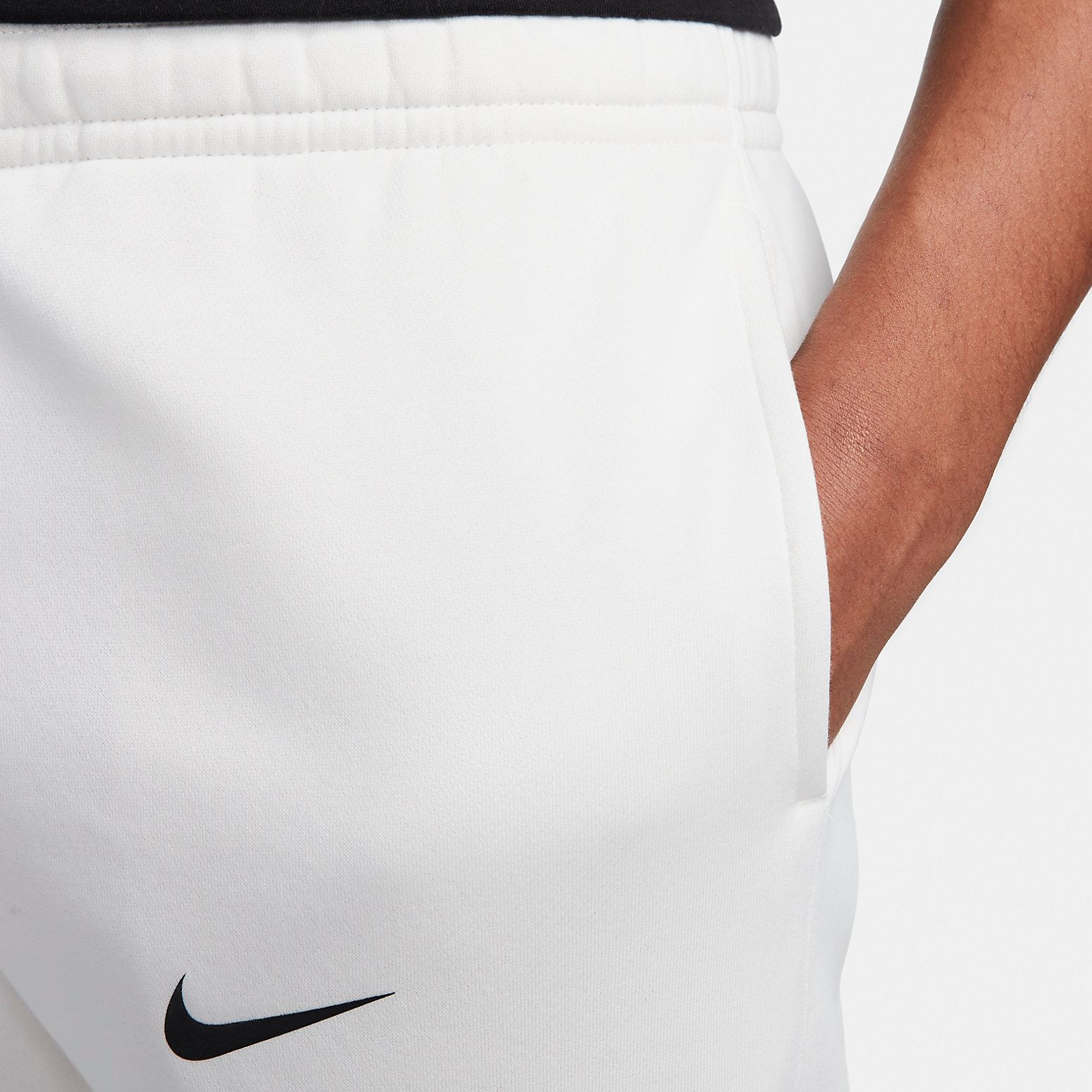 Nike Club Fleece Multi Logo Pants 'White Black' DX0796-030