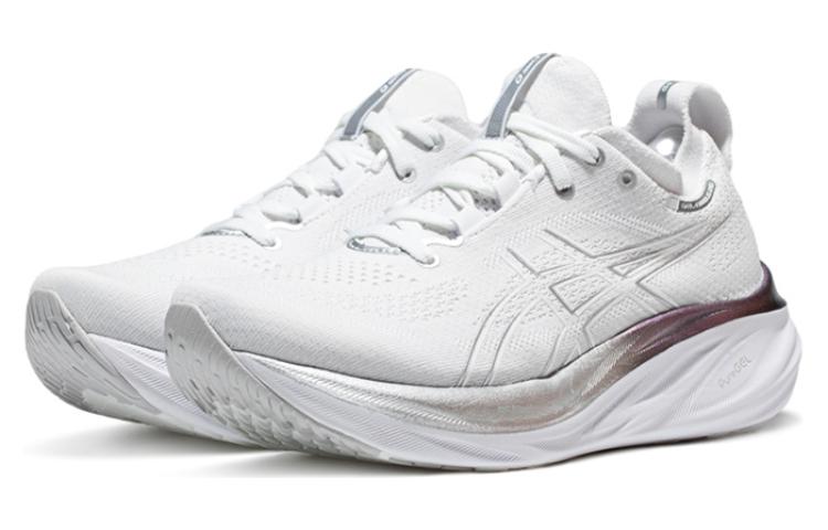 (WMNS) ASICS Gel-Nimbus 26 Platinum 'Real White Pure Silver' 1012B720-100