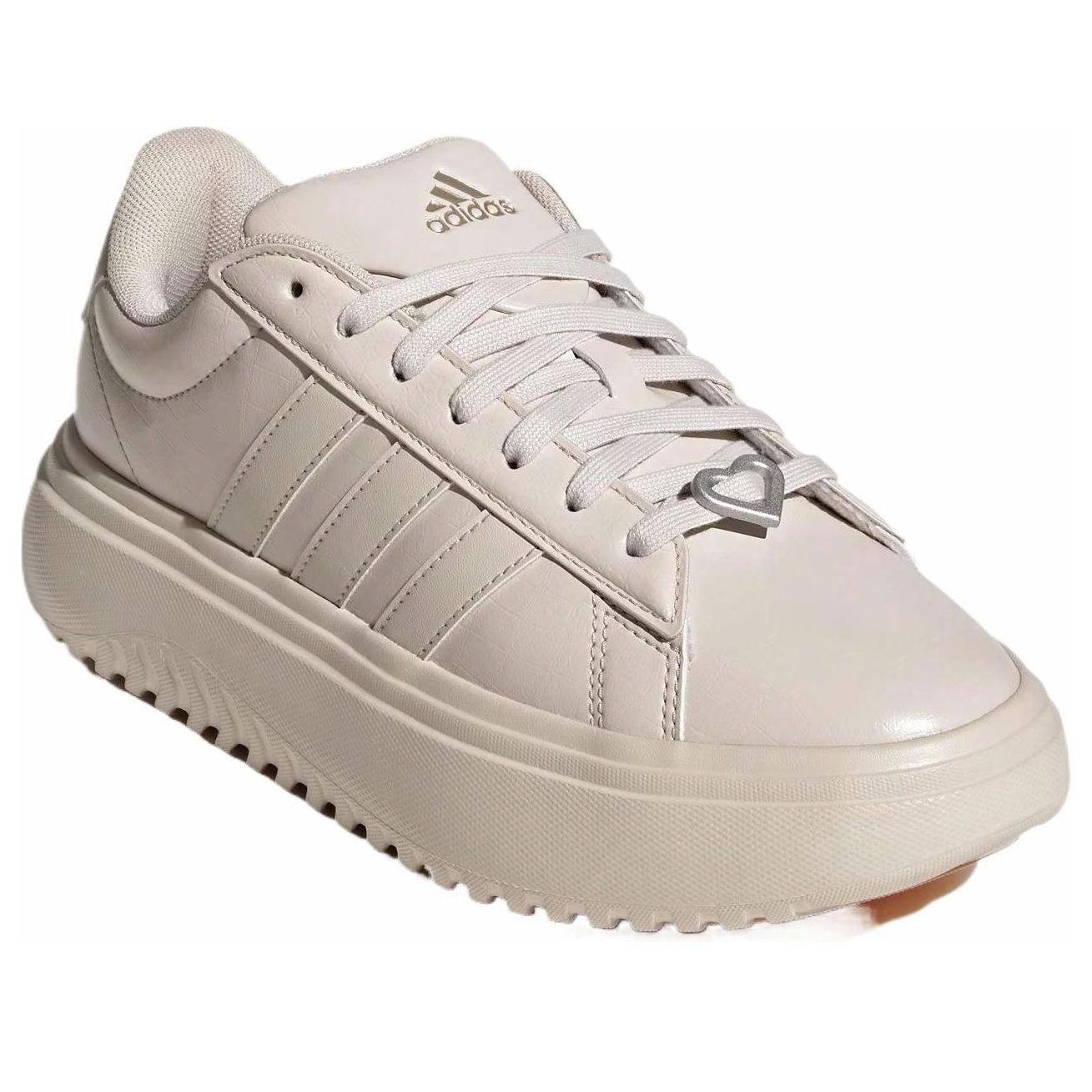 (WMNS) adidas Grand Court Platform ' Beige Brown' JH8667