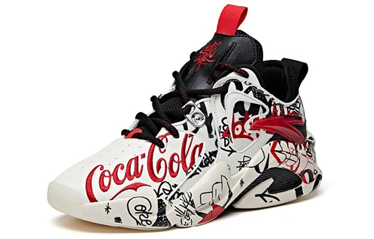 (WMNS) ANTA x Coca Cola Badao 'White Black Red' 122018088S-1