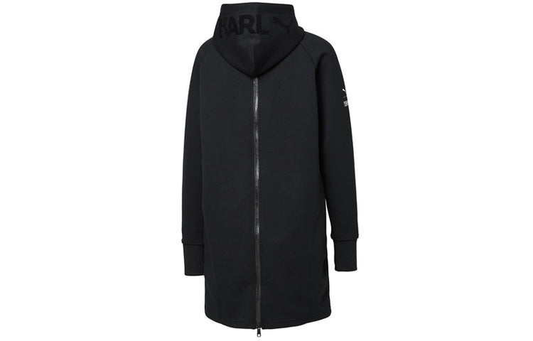 (WMNS) PUMA x Karl Lagerfeld Hooded Dress 'Black' 595571-01