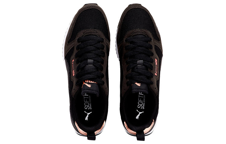 (WMNS) PUMA R78 Metallic Black/Gold 374489-01