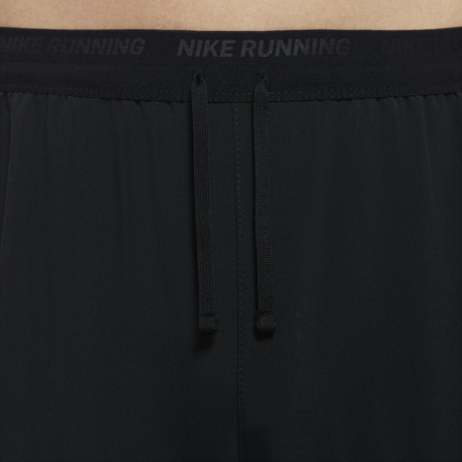Men's Nike Casual Micro Mark Printing Straight Solid Color Reflective Sports Pants/Trousers/Joggers Autumn Black DQ4746-010