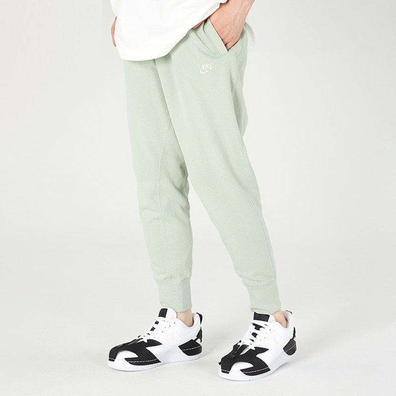 Men's Nike Embroidered Logo Knit Bundle Feet Sports Pants/Trousers/Joggers Autumn Green Yellow DA0020-017