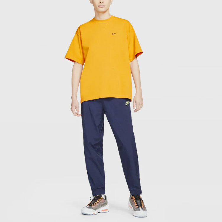 Nike x Kim Jones Crossover Air Logo Alphabet Printing Round Neck Short Sleeve Couple Style Orange DC9987-804