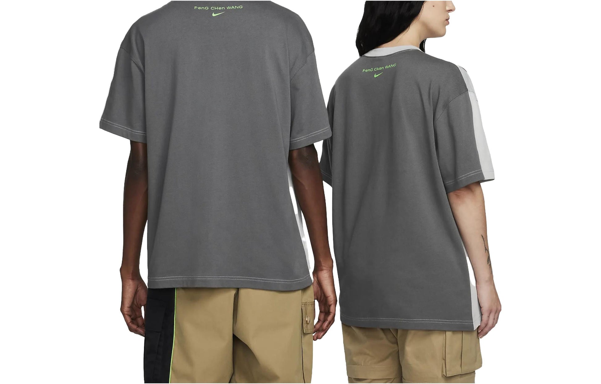 Nike x Feng Chen Wang T-Shirt 'Grey Dark Grey' DV4011-077
