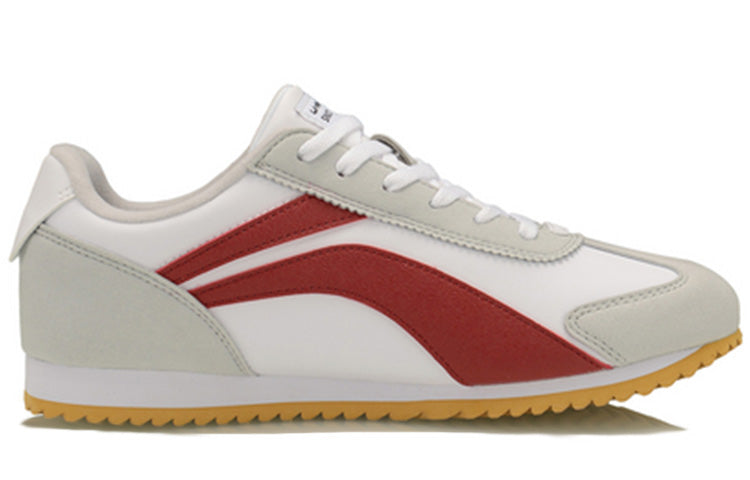 (WMNS) Li-Ning Classic Leisure Low 'White Grey Red' AGCQ004-1