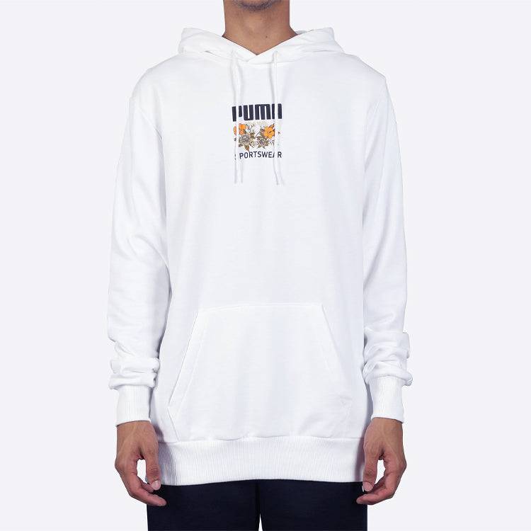 PUMA Trend Aop Graphic Hoodie 'White Black Yellow' 596726-02