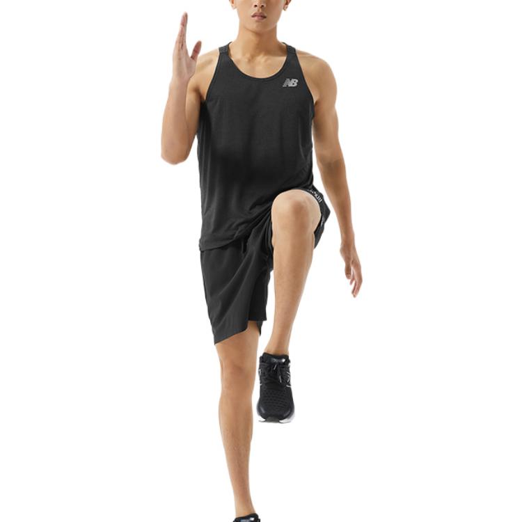 New Balance Tenacity Woven Logo 9 inch Shorts Asia Sizing 'Black' MS21256-BK