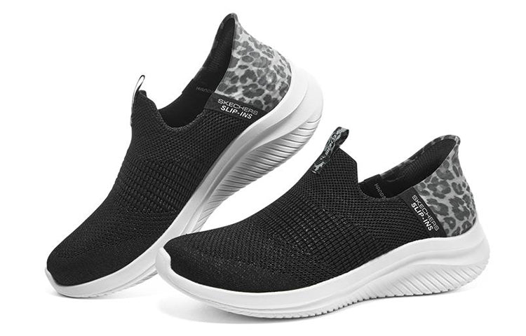 (WMNS) Skechers Ultra Flex 3.0 'Black Leopard' 149712-BKLD