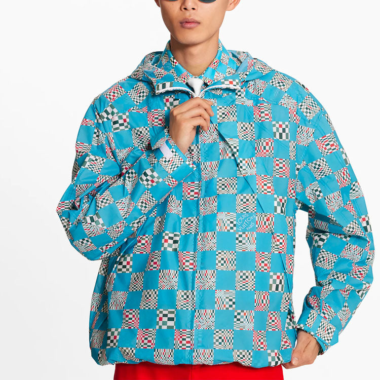 LOUIS VUITTON LV SS21 Monogram Solid Color Casual Jacket For Men Blue 1A8PFX