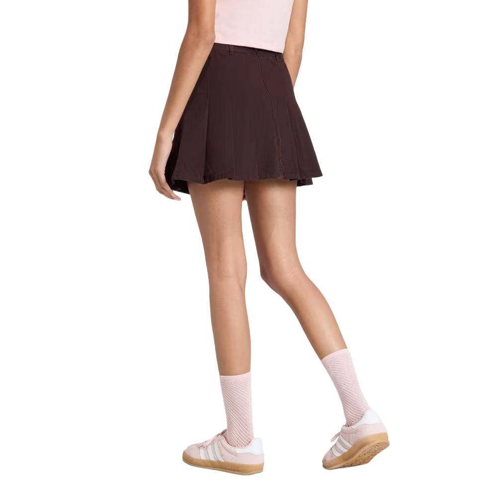 (WMNS) adidas Twill Pleated Skirt Asia Sizing 'Aurora Coffee' KD5446
