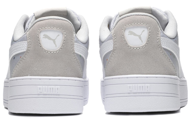 (WMNS) PUMA Skye Stripes Platform Sneakers Grey 368883-02