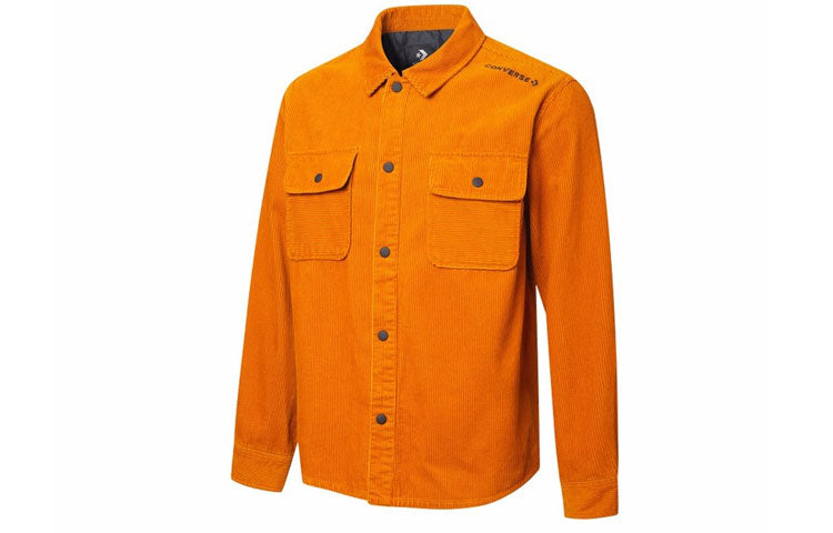 Men's Converse Sports Cargo corduroy Shirt Jacket Yellow 10019954-A02