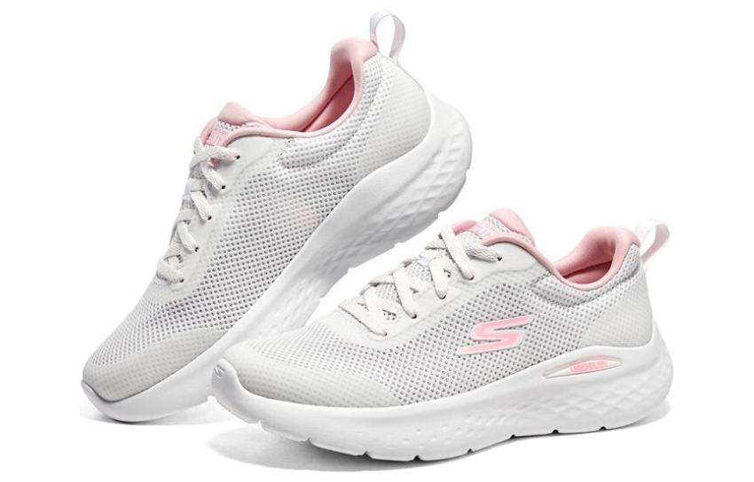 (WMNS) Skechers Go Run Lite Go Run Lite 'Grey Pink' 129426-WPK