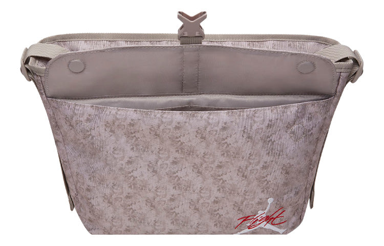 Air Jordan Buckle Brand Logo Casual Shoulder Bag Messenger Bag Large Capacity Gray DV5362-001