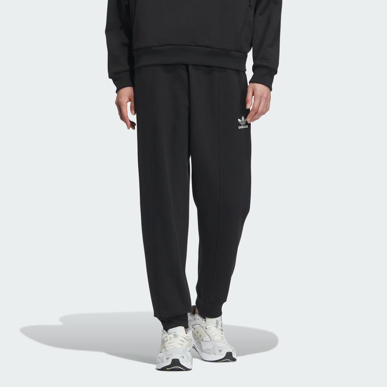 adidas Originals Overlock French Terry Joggers Asia Sizing 'Black' IX4245