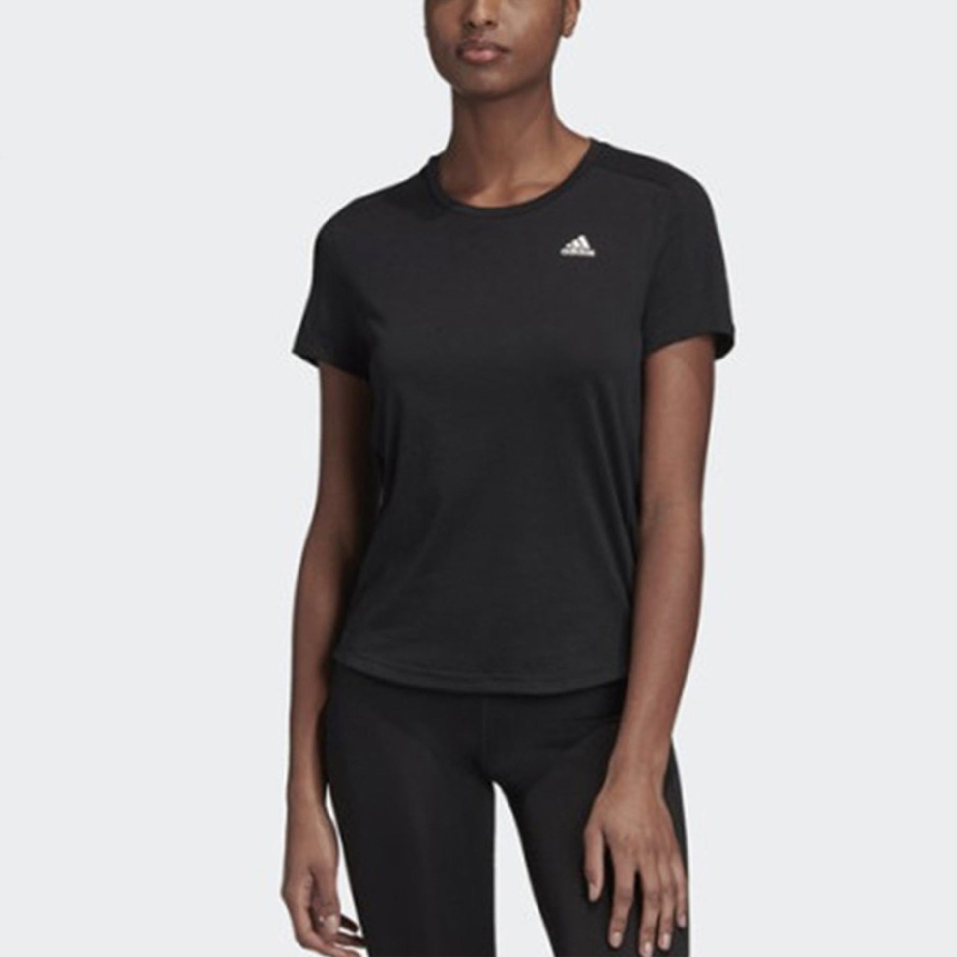 (WMNS) adidas Training Sports Running T-Shirts 'Black' GC6649