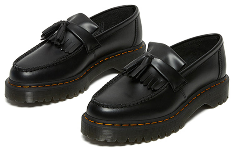Dr. Martens Adrian Bex Smooth Leather Tassel Loafers 'Carbon Black' 26957001