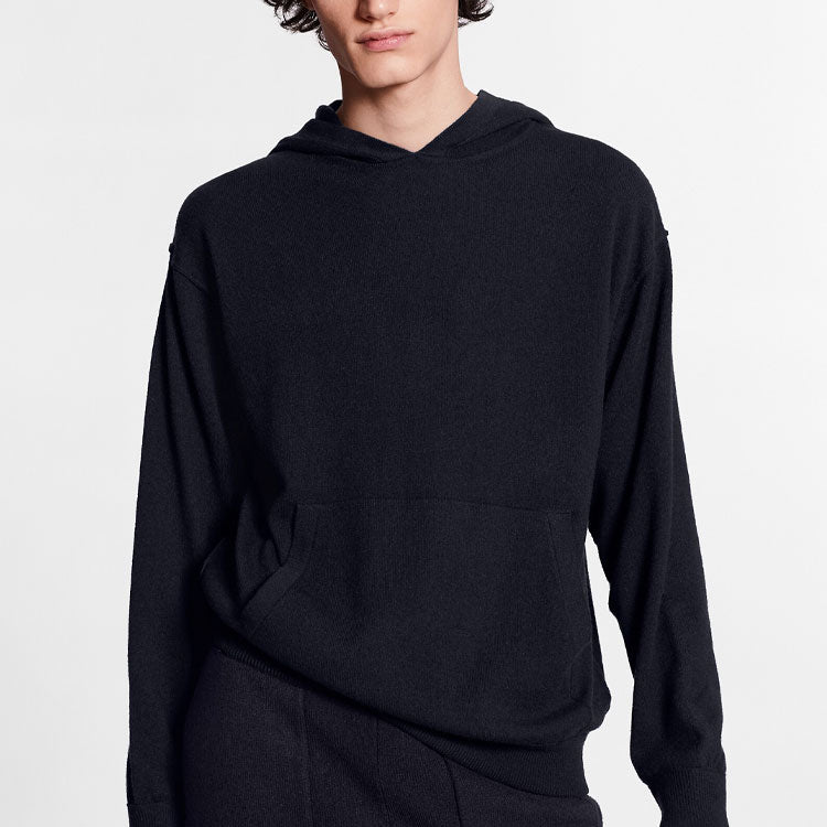 Men's LOUIS VUITTON SS21 Solid Color Pullover Navy Blue 1A7XPP