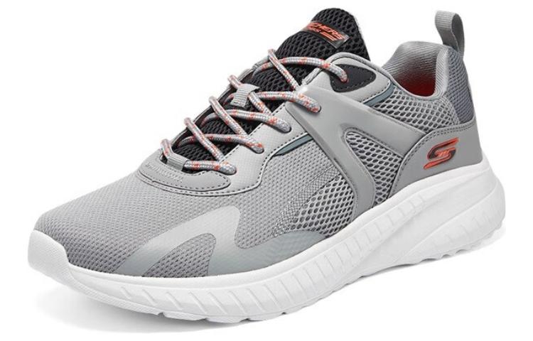 Skechers Bobs Squad Chaos Men Memory Foam Trainer Shoes 'Grey' 118034-GYMT