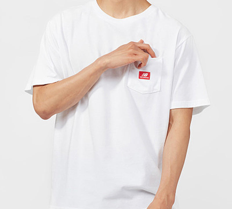 New Balance Essentials Pocket T-Shirt Asia Sizing 'White' AMT01567-WT