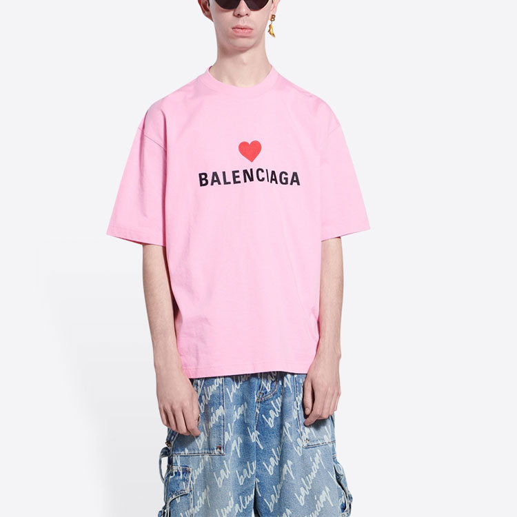Balenciaga Qixi T-Shirt 'Pink' 612966TLVC31401