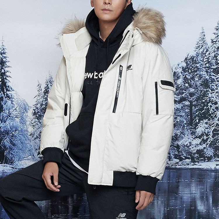New Balance Patrol Down Jacket Asia Sizing 'White Black' NBNPA43043-IV