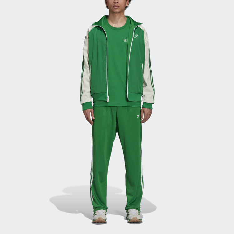 adidas originals x HUMAN MADE Crossover Printing Pattern Casual Sports Short Sleeve Green GV4339