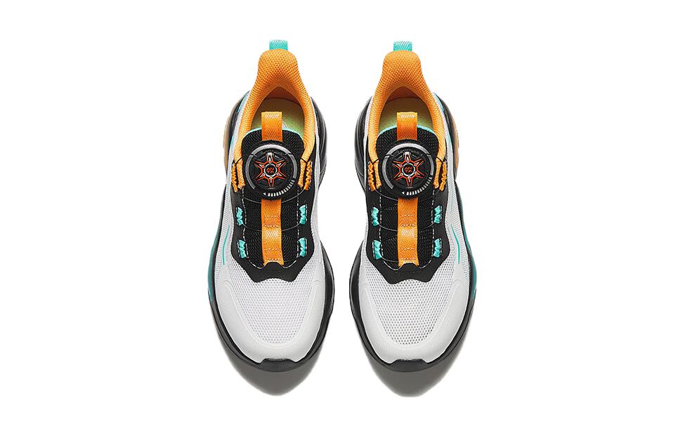 (GS) ANTA Running Series Sneakers 'White Yellow Teal' A312425508-1