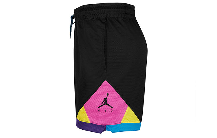 Air Jordan Dongdan Diamond Contrasting Colors Sports Quick Dry Knit Shorts Black DM0714-010