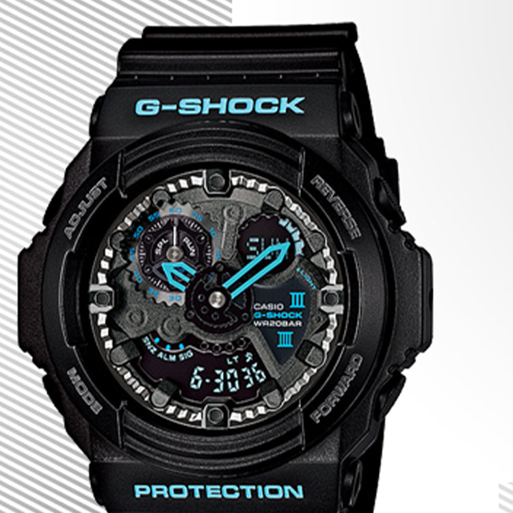 CASIO G-Shock Analog-Digital 'Black' GA-300BA-1A