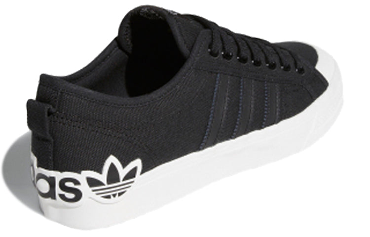 adidas Nizza 'Oversize Heel Logo - Core Black Gum' EF5713