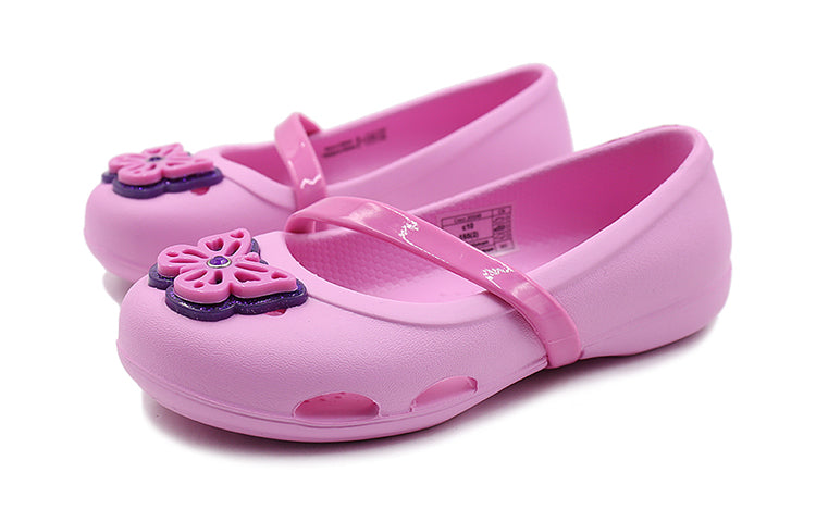 (PS) Crocs Lina Flat Small Casual Pink Sandals 205040-6I2