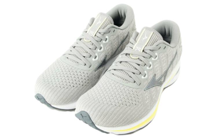 (WMNS) Mizuno Wave Rider 25 Waveknit Wide 'Grey Green' J1GD217793