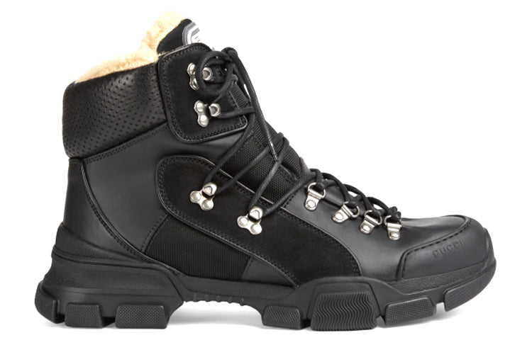 Gucci Flashtrek High-top With Wool 'Black' 548714-D6060-1088