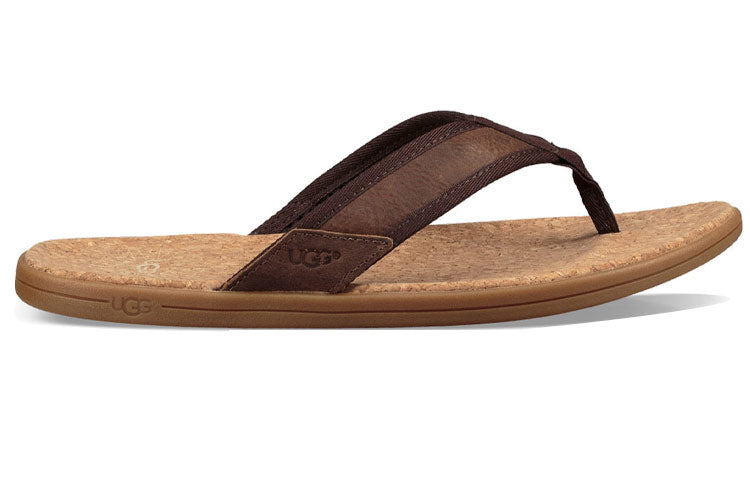 UGG Seaside Flip Minimalistic Cozy Flat Heel Sandals Brown 1020073-CHE
