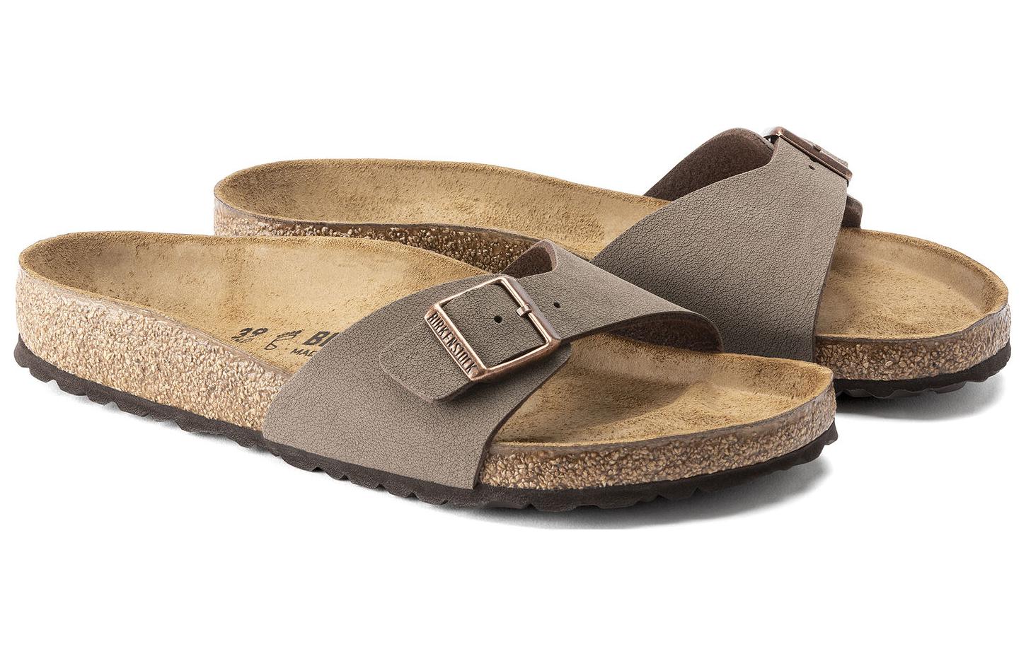 Birkenstock Madrid Birko-Flor Birkibuc Narrow Fit 'Mocca' 0040093