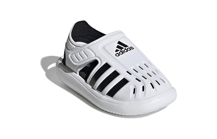 (TD) adidas Summer Closed Toe Water Sandal 'White Black' GW0388
