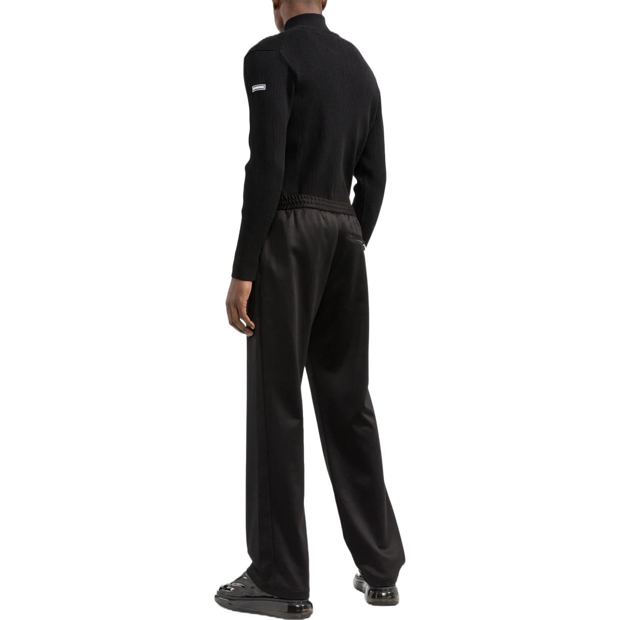 Men's Off-White FW22 Casual Arrow Pattern Sports Pants/Trousers/Joggers Black OMCJ018C99FAB0021001