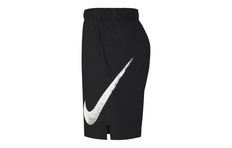Men's Nike Large swoosh Sports Black Shorts CN9755-010