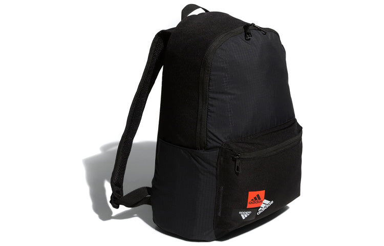 adidas CL BP BRANDING Series Minimalistic Large Capacity Logo backpack Unisex Pure Black HP1458