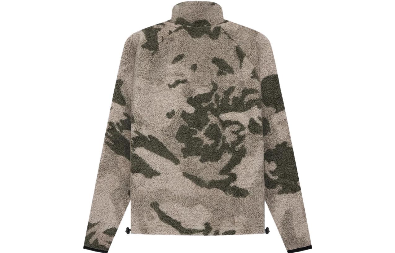 Fear of God Essentials SS22 Polar Fleece Full Zip Jacket Camo FOG-SS22-057