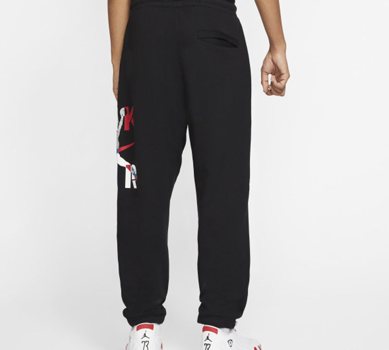 Air Jordan 14 Legacy Alphabet Printing Casual Pants Black CQ8304-010