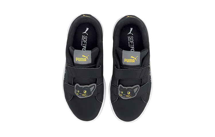 (PS) PUMA Smash V2 Animals Casual Shoes Black/White 373185-03