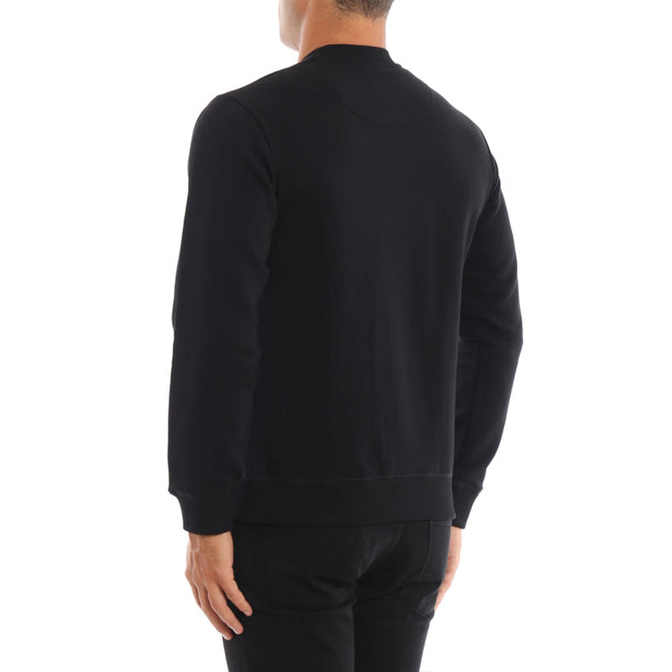 Men's KENZO Contrasting Colors Embroidered Long Sleeves Black F96-5SW001-4XA-99