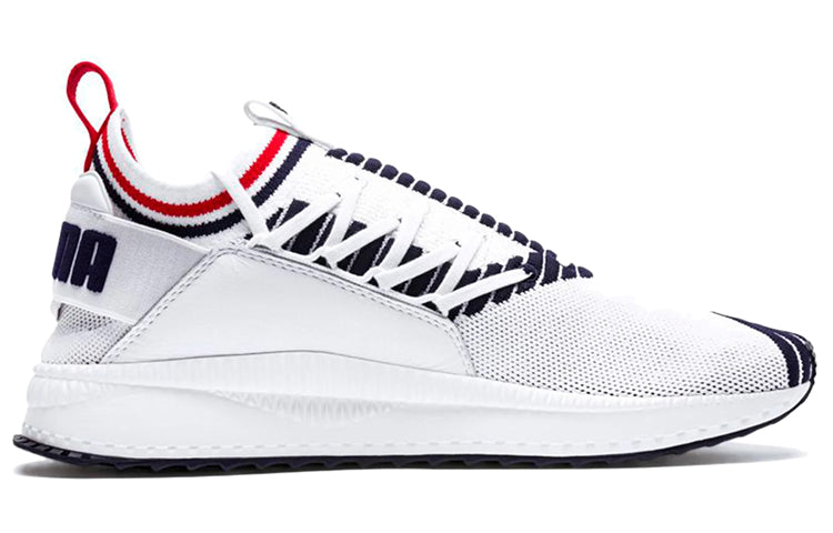 PUMA Evolution Tsugi Jun Sport Stripes Low Running Shoes Black/White 367519-01