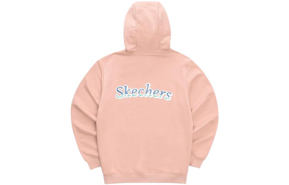 Skechers Logo Printed Hoodie 'Blue Pink Black White' L122U014
