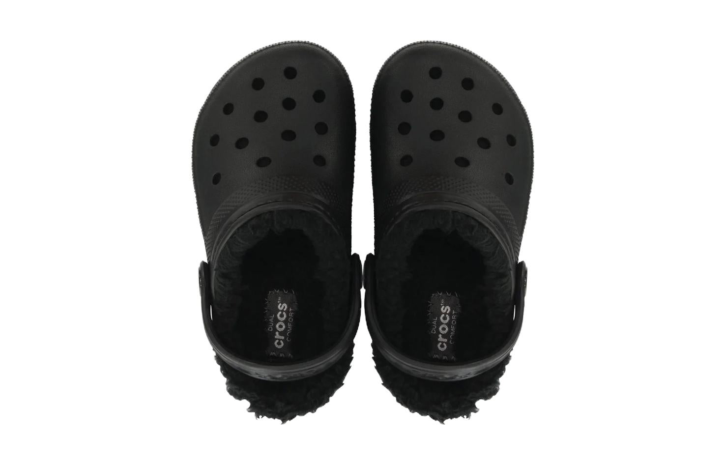 (GS) Crocs Kids Classic Lined Clogs 'Black' 207010-060