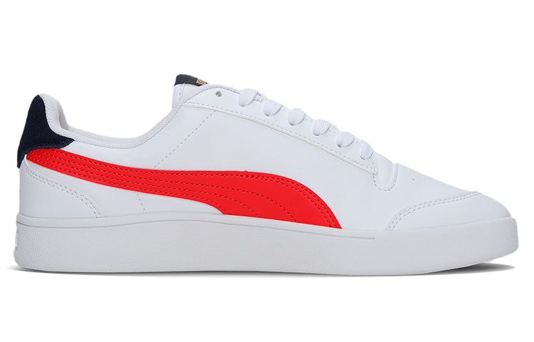 PUMA Unisex Shuffle Sneakers White/Red 309668-10